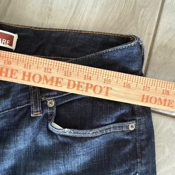 Gap Jeans Women's Size 12 Long Blue Curvy Low Rise Dark Wash Bootcut Y2K Casual - Picture 9 of 12